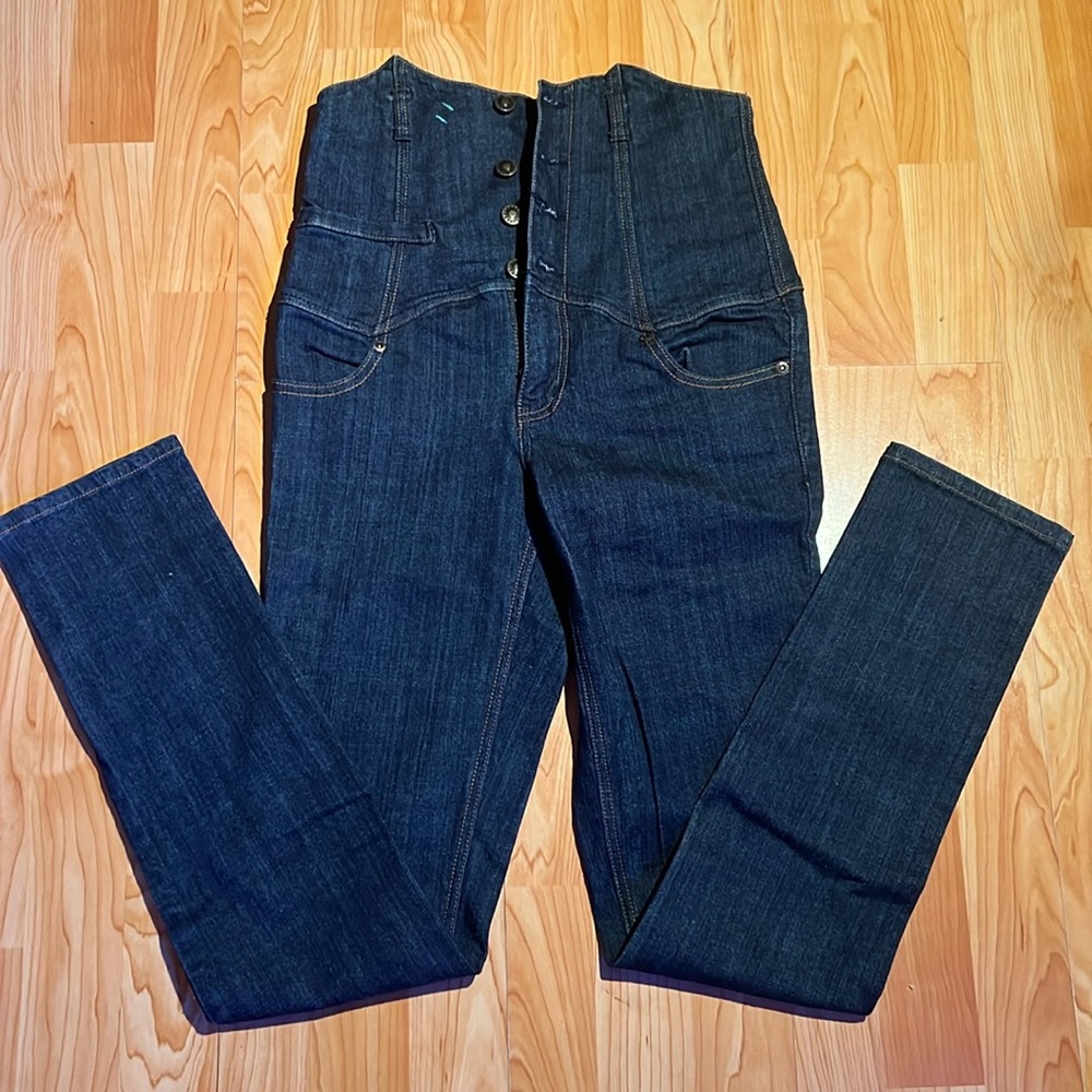 High-Waist Dark Blue Women’s Jeans